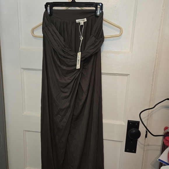 Max Studio Dresses & Skirts - Max Studio Drape-Front Midi Skirt in Army